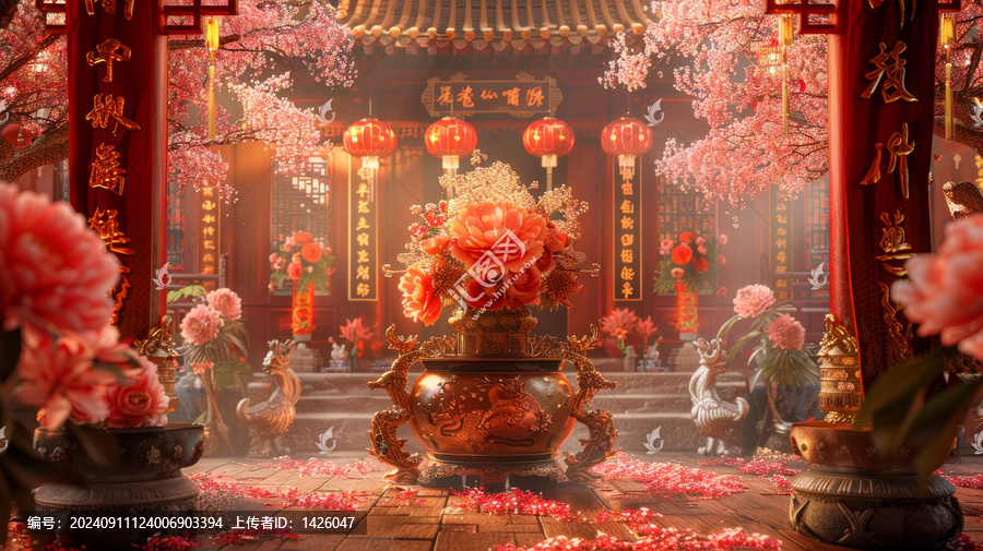 富貴吉祥的AI圖片
