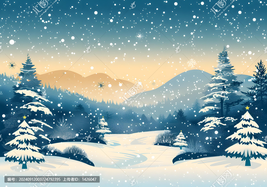 冬日雪景