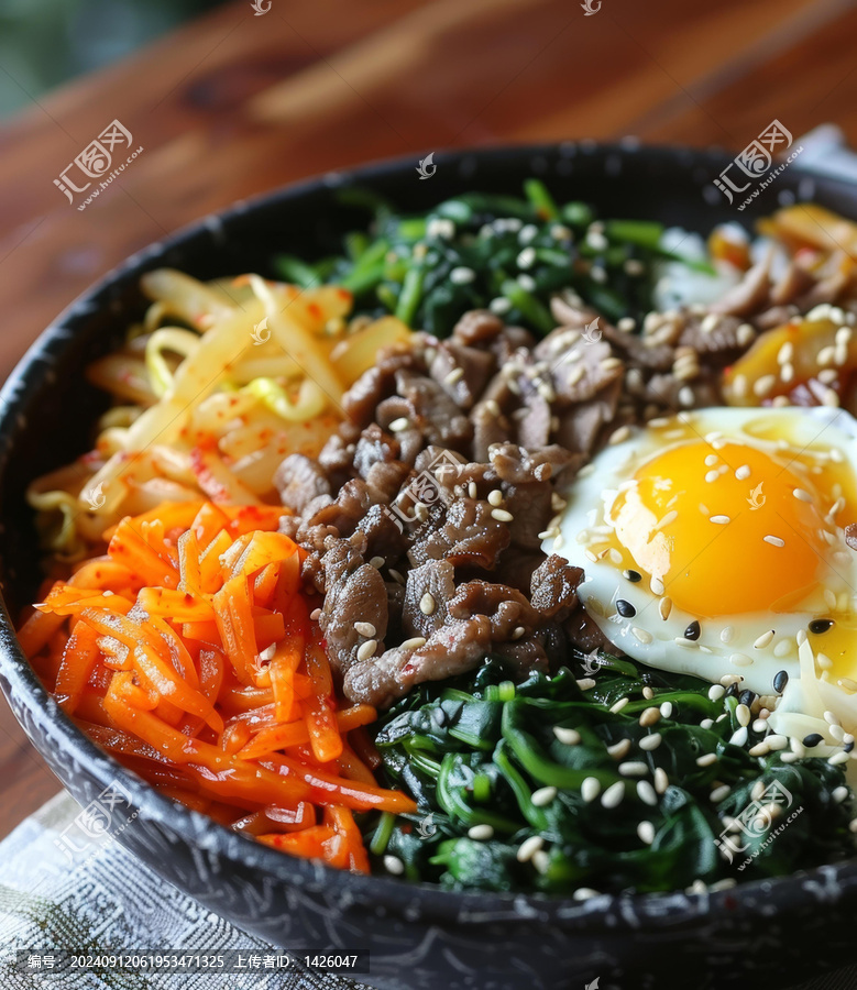 韓式拌飯的AI圖片