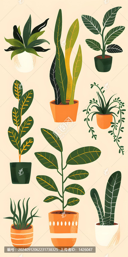 盆栽植物集合