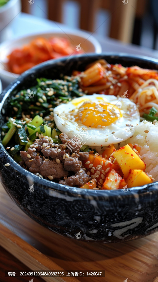 韓式拌飯的AI圖片