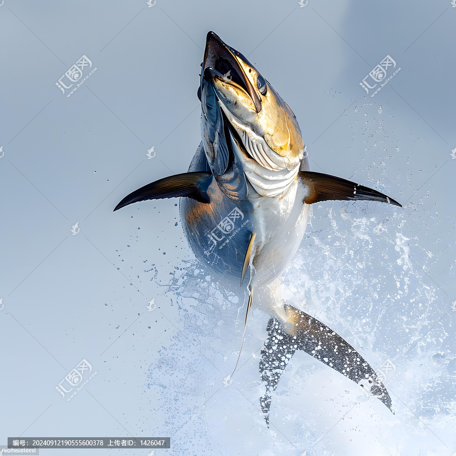 金槍魚(yú)躍出水面