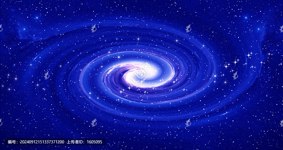 藍(lán)色宇宙星空漩渦