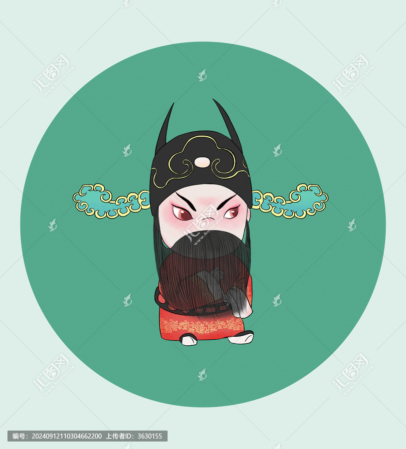 國風(fēng)京劇人物呂蒙正