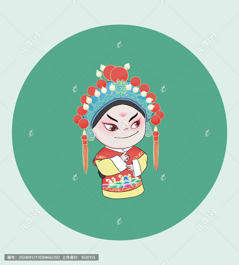 國風(fēng)京劇人物趙德芳