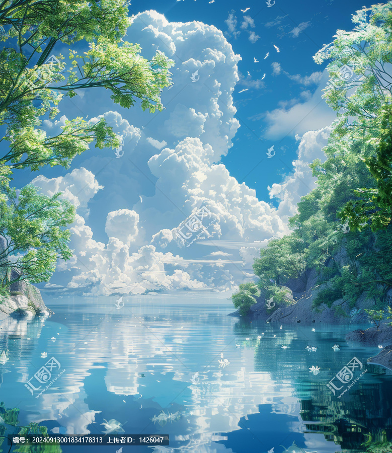 奇幻湖泊與山脈
