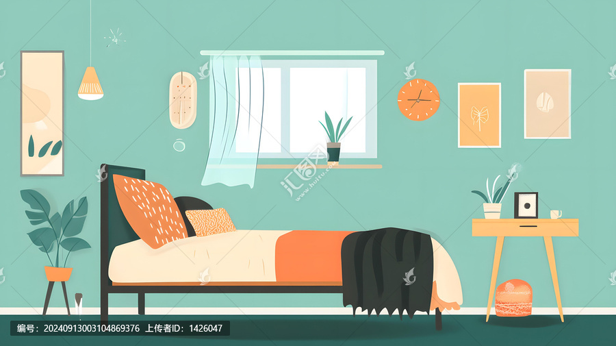 極簡臥室室內(nèi)設計
