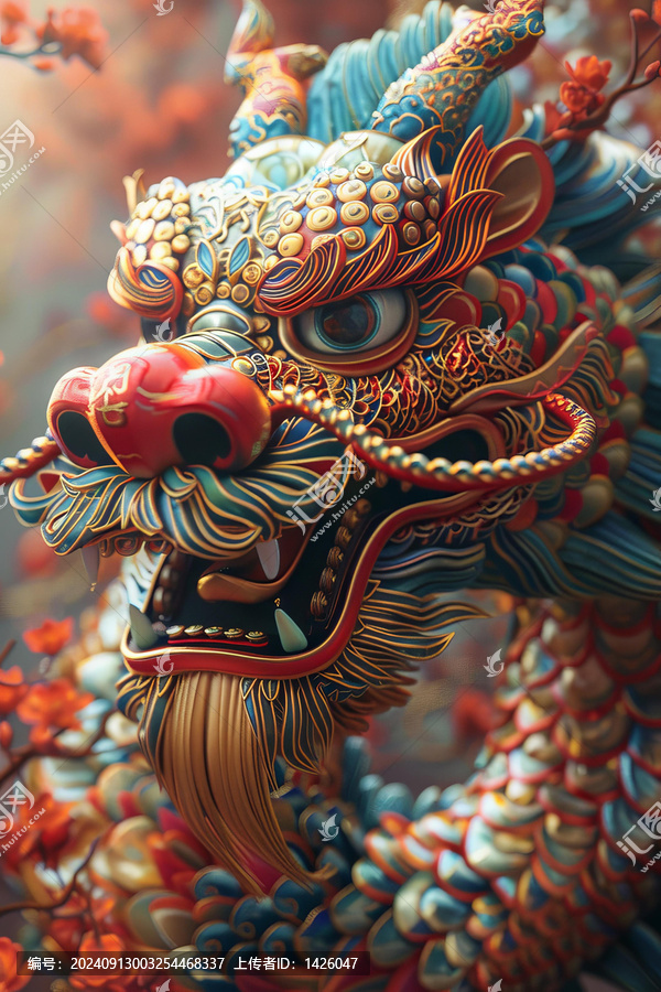 金碧輝煌的龍