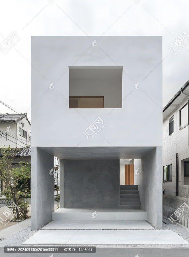 極簡(jiǎn)主義現(xiàn)代風(fēng)格混凝土木結(jié)構(gòu)住宅外觀