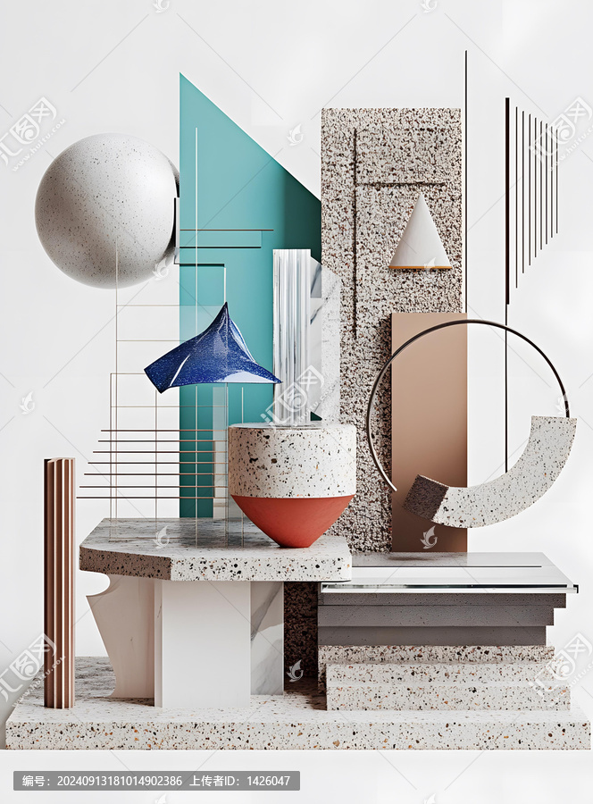 3D,渲染抽象幾何圖形