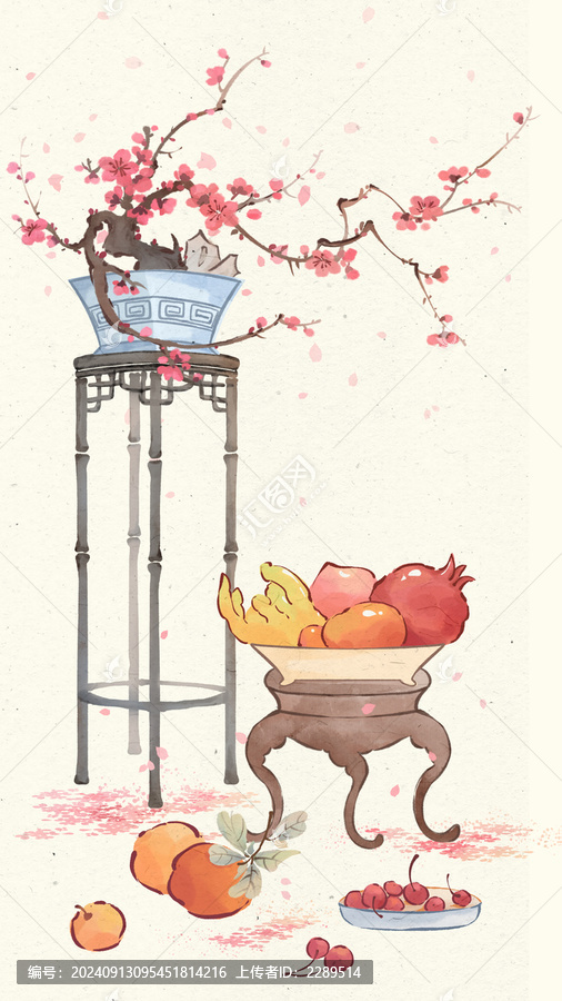 中國傳統(tǒng)節(jié)氣海報大雪插畫
