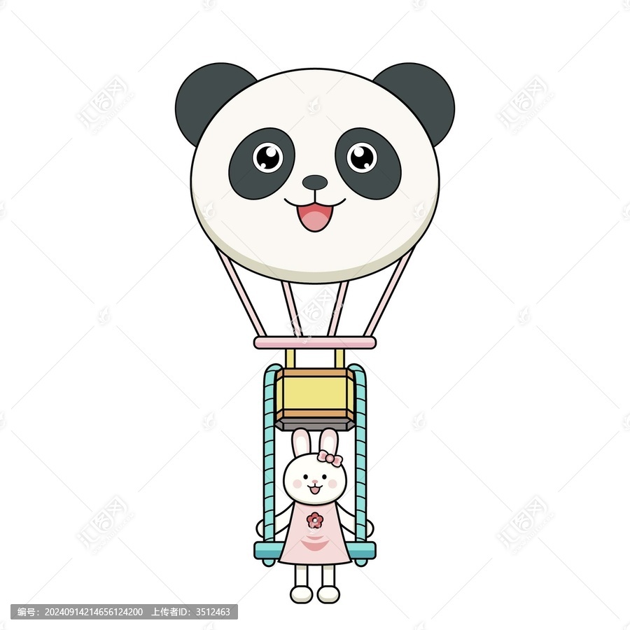 熊貓熱氣球