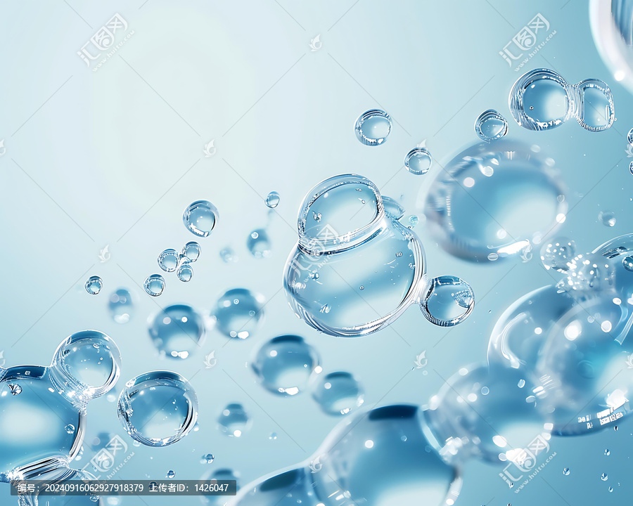 水滴氣泡抽象背景