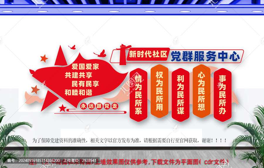 社區(qū)黨群服務(wù)中心文化墻