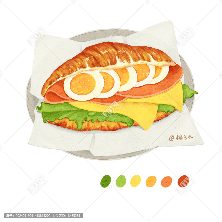 可頌三明治