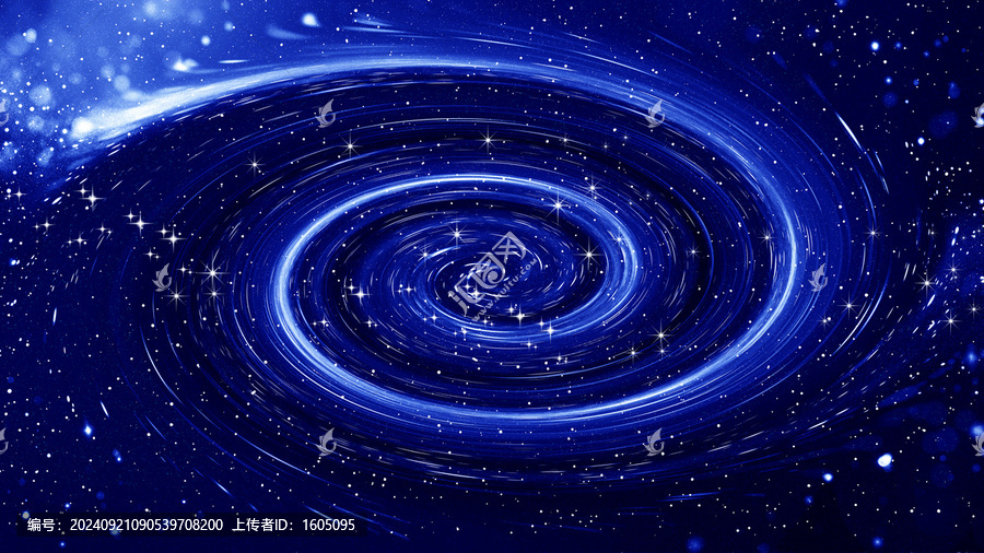 藍(lán)色星空宇宙旋渦