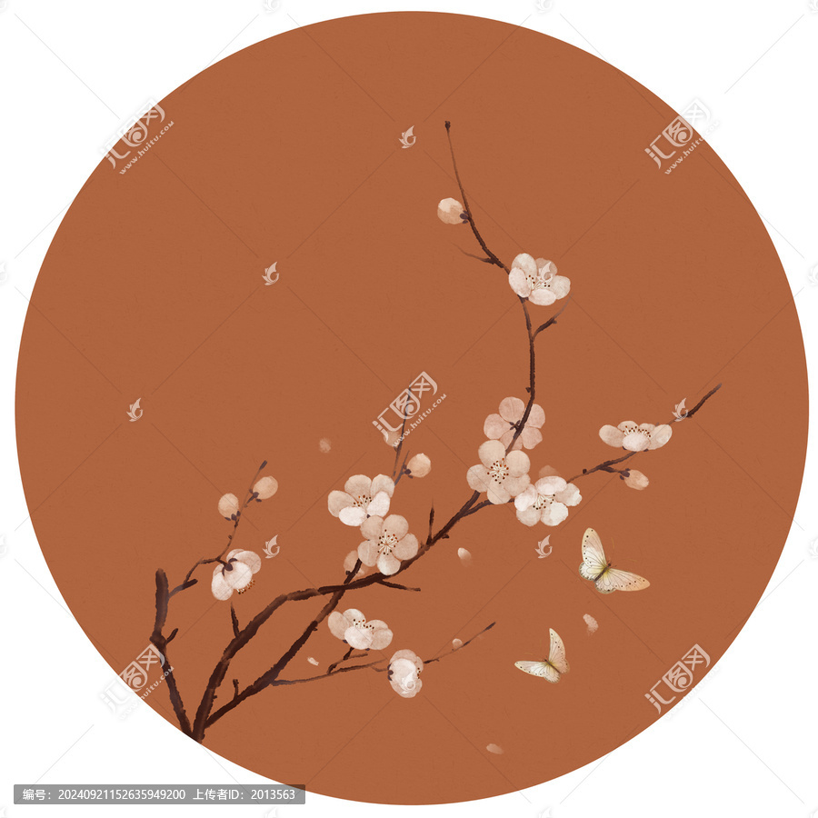 古風(fēng)白梅