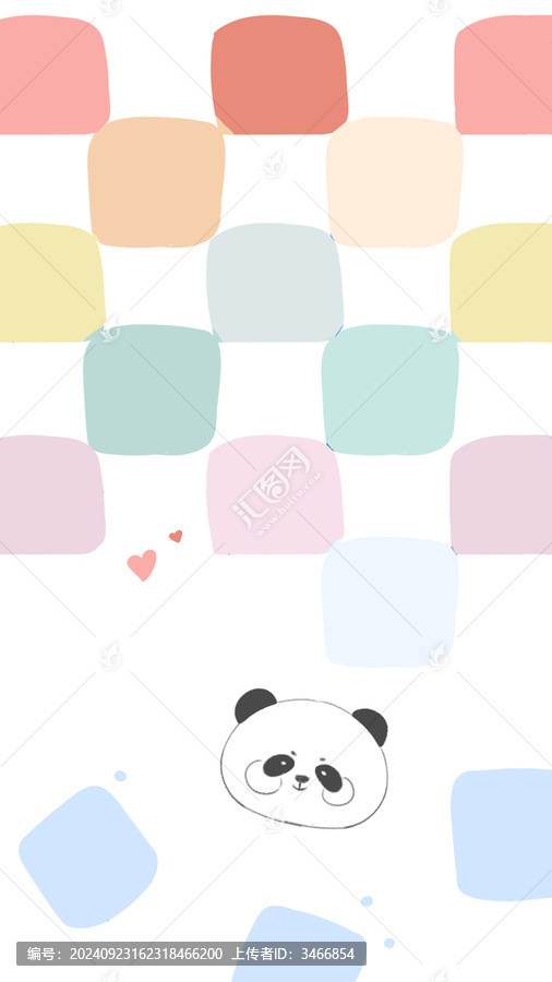小熊格子手機(jī)殼