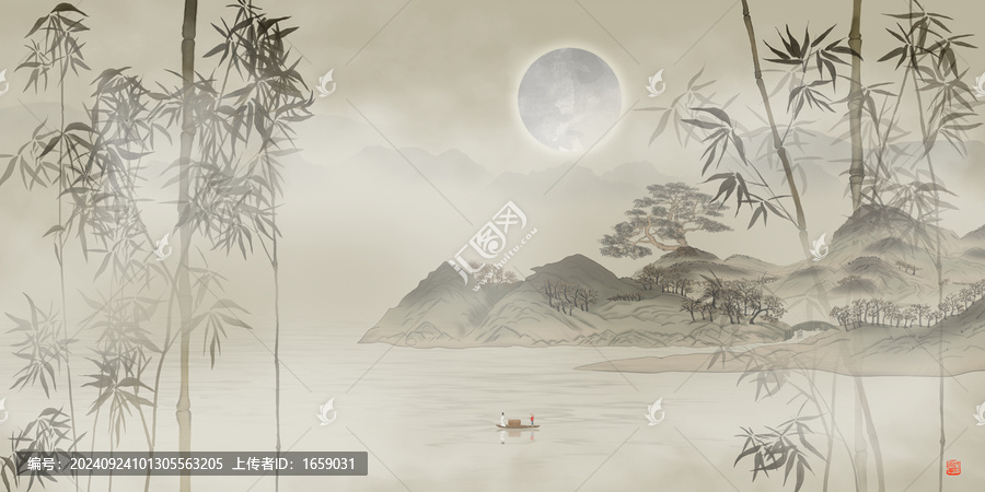 國(guó)畫(huà)竹子