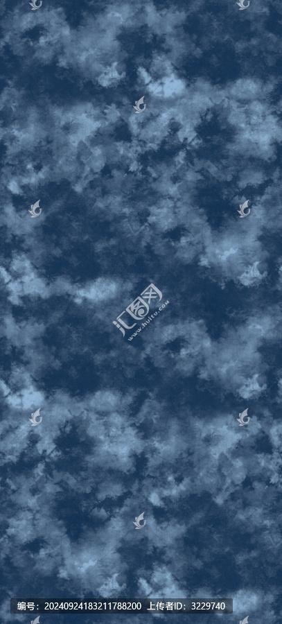 藏青色系扎染花型