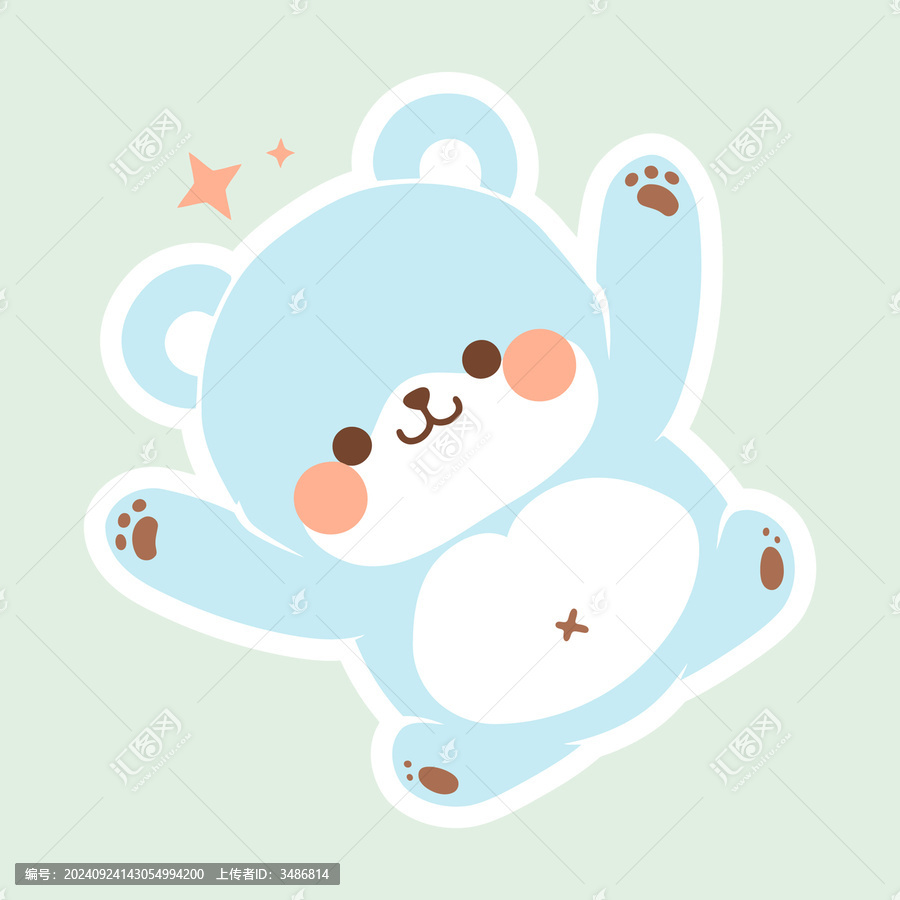 小熊貼紙logo
