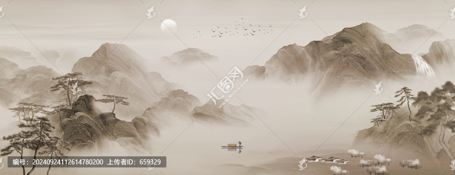 新中式國畫山水