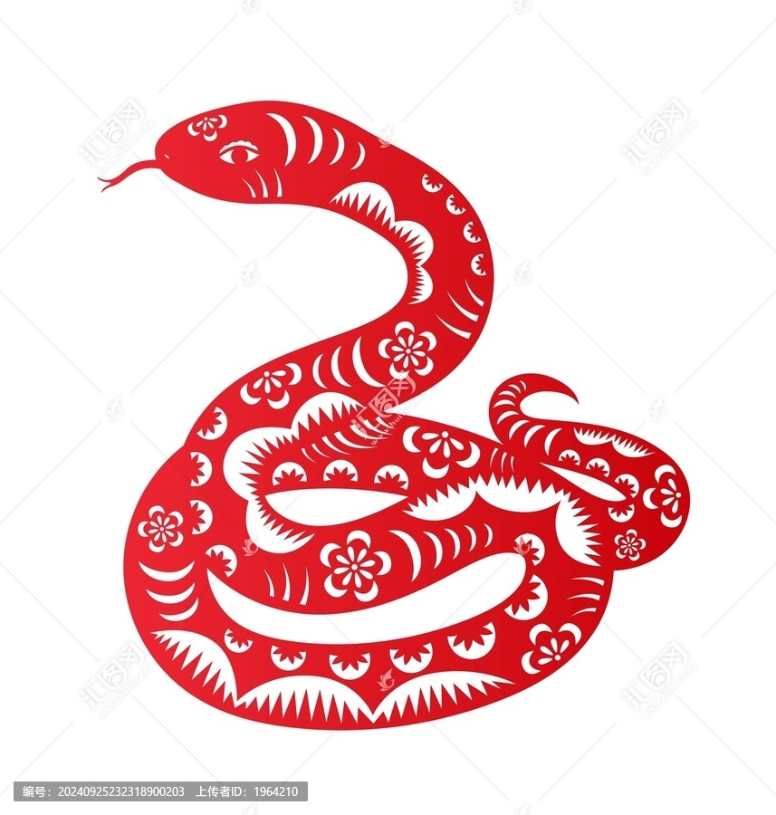 中國傳統(tǒng)剪紙蛇