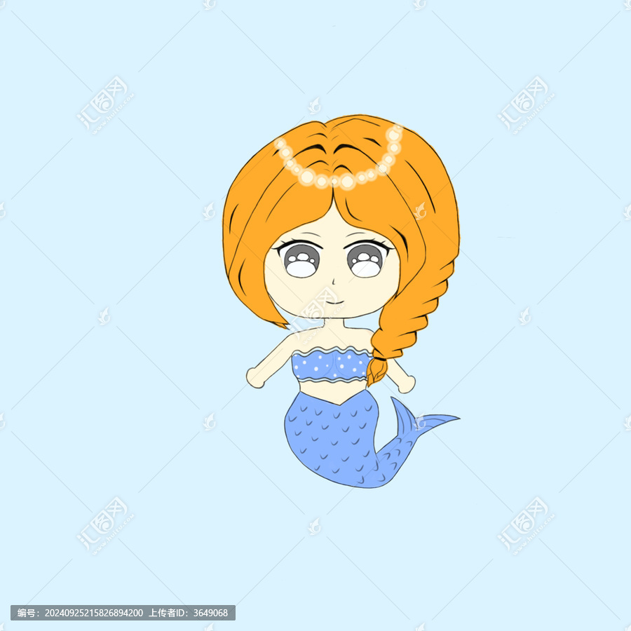 Q版動(dòng)漫小美人魚