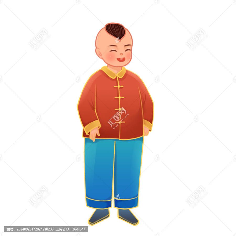 微笑的小男孩