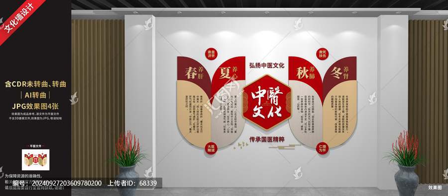 中醫(yī)文化展廳展示墻