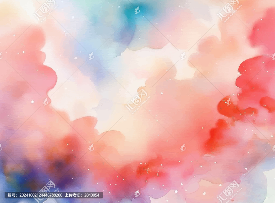 水彩淡彩效果水彩背景