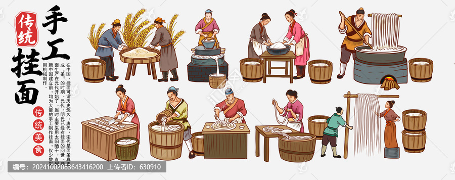掛面插畫