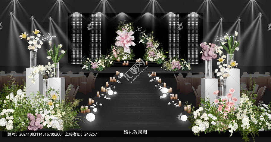 白綠粉效果圖