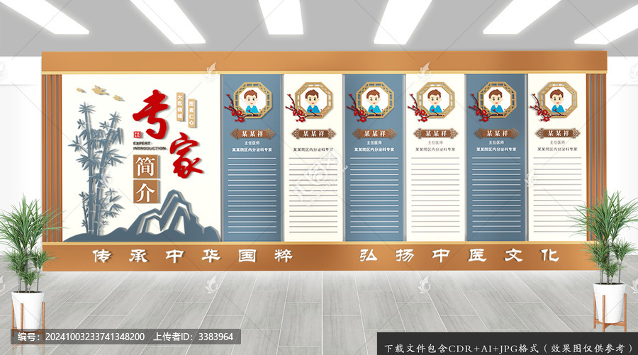 中醫(yī)院專家簡(jiǎn)介文化墻