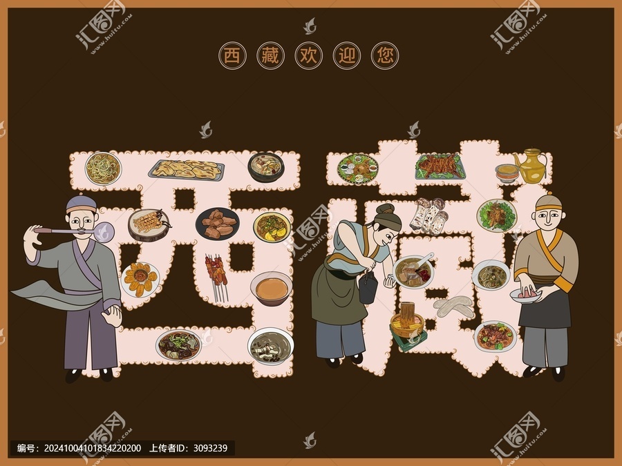 手繪西藏美食