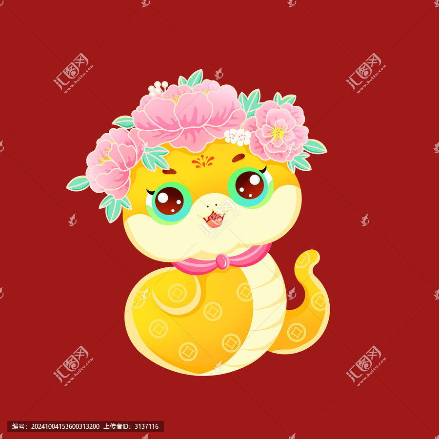 蛇年門(mén)貼