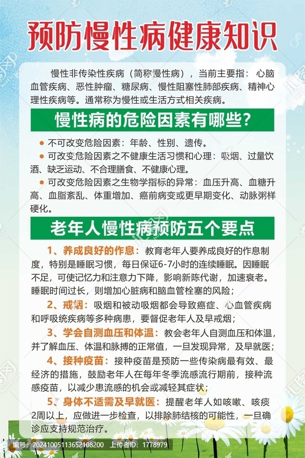 預(yù)防慢性病健康知識(shí)