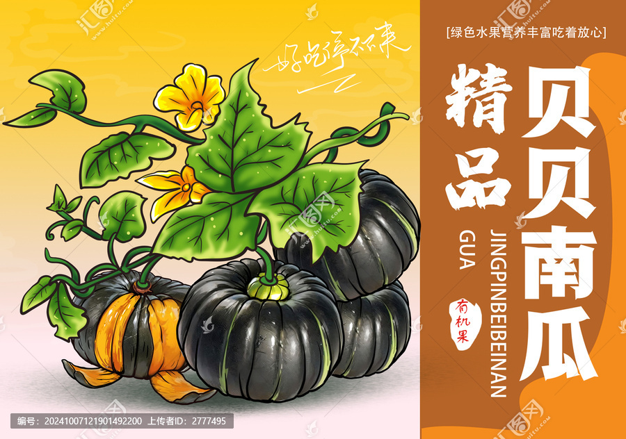 南瓜包裝插畫