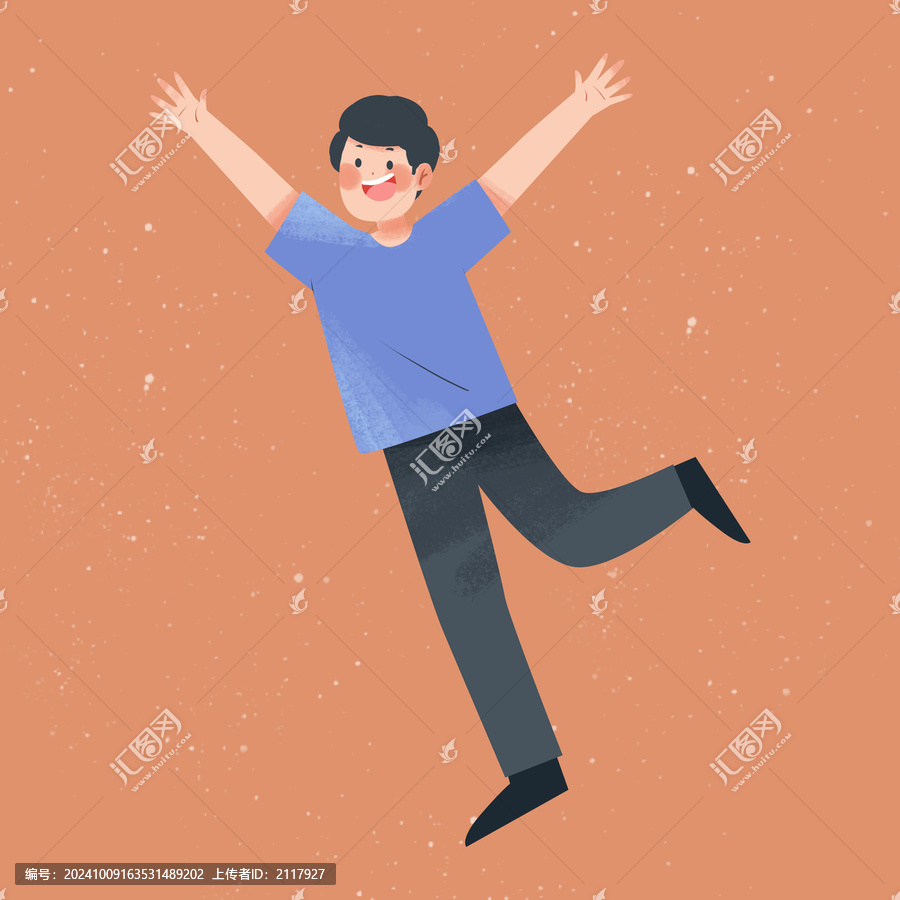 一個開心的男人