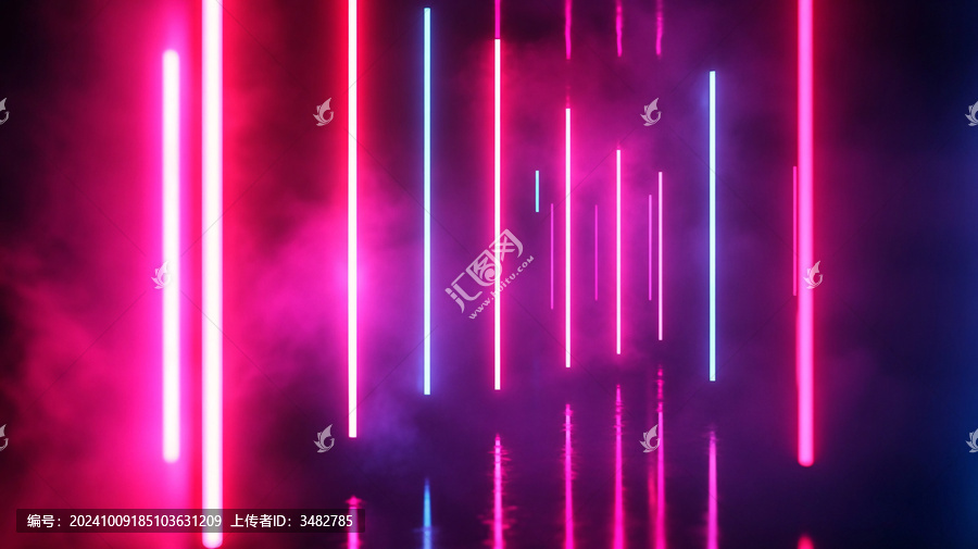 粉霓虹燈