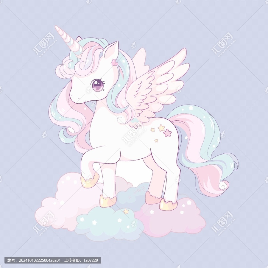 夢幻獨(dú)角獸印花