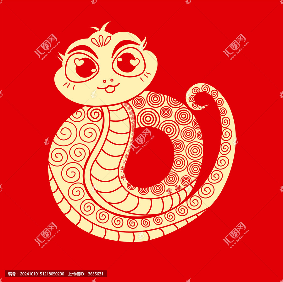 2025年蛇年春節(jié)可愛卡通生肖