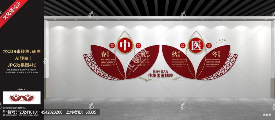 中醫(yī)文化展廳展示墻