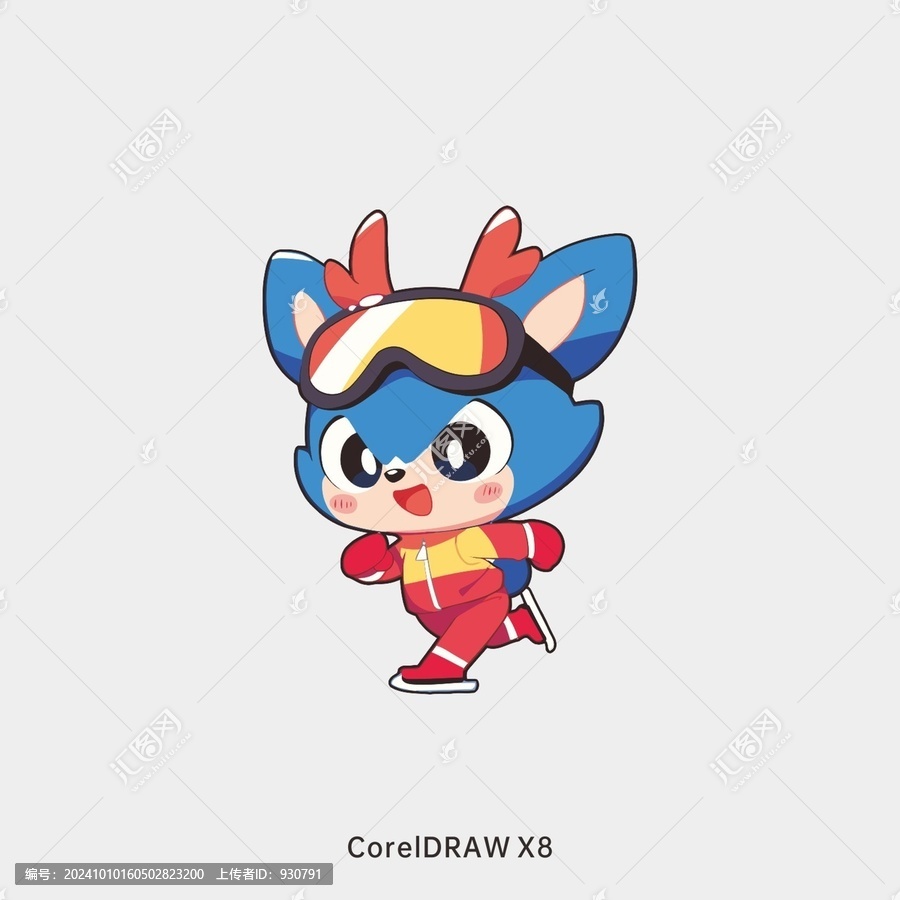 梅花鹿滑冰logo