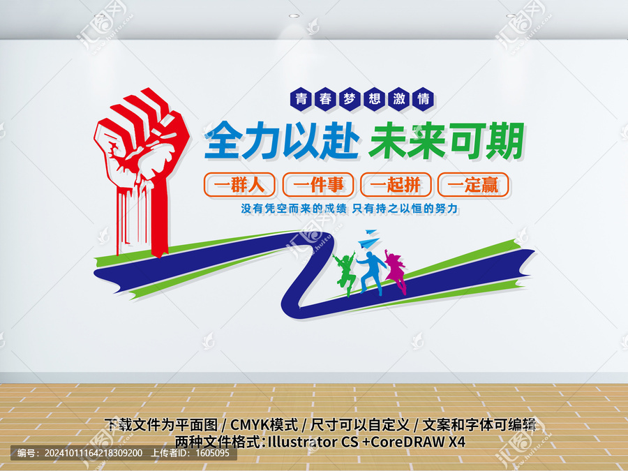 全力以赴未來可期業(yè)績文化墻