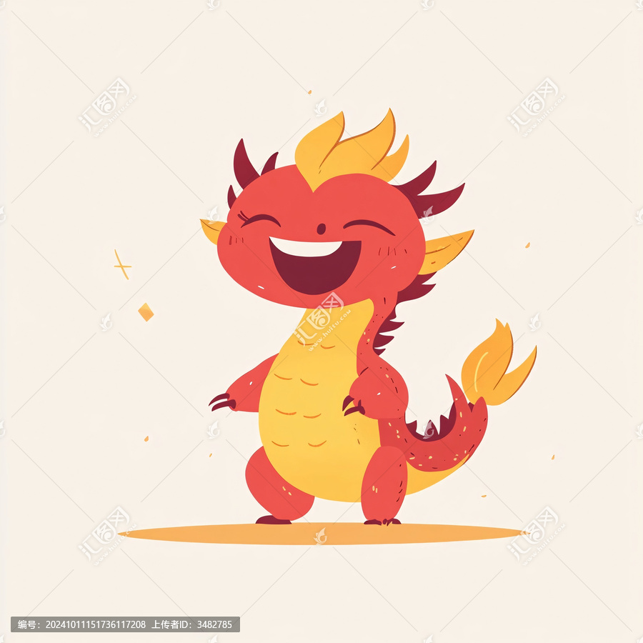 卡通龍年吉祥物