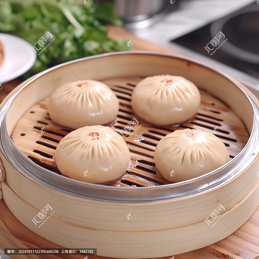 淺底上的蒸包
