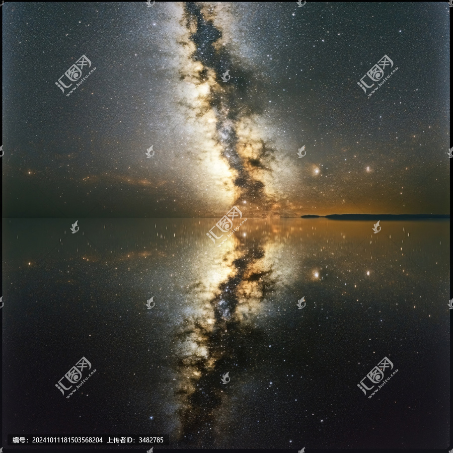 金色水岸星空宇宙
