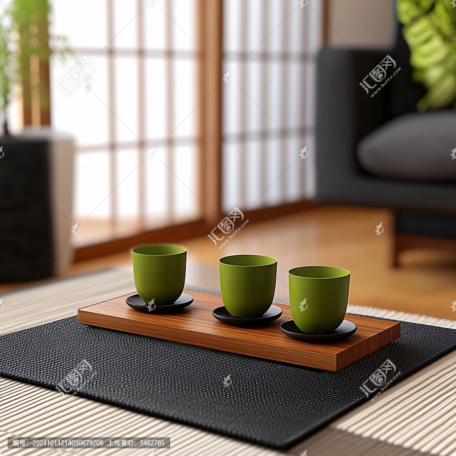 日式竹茶墊