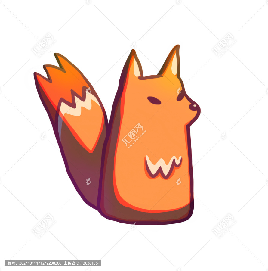 狐貍卡通免扣素材